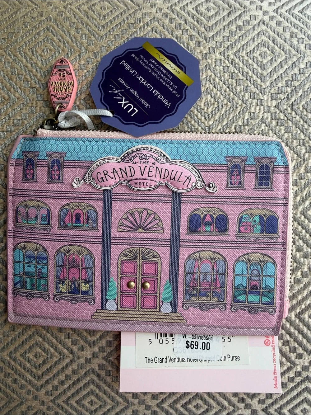 VENDULA The Grand Hotel Shaped Coin Purse NWT